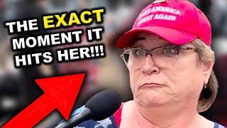 Trump Supporter Finds Out She's WRONG In Real-Time... PANICS!