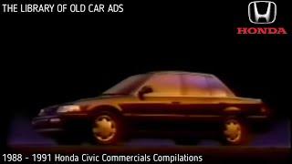1988 - 1991 Honda Civic Commercials Compilations (Part 4)