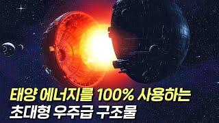 태양에너지를 100% 활용한다! 태양을 완전히 감싸는 초대형 구조물 다이슨스피어