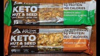 Munk Pack KETO Nut & Seed: Pumpkin Seed Cinnamon Almond & Pecan Almond Review