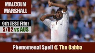 MALCOLM MARSHALL | 9th TEST Fifer | 5/82 @ The Gabba | 2nd Test | WEST INDIES tour of AUSTRALIA 1984