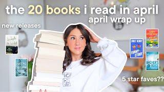 all 20 books that i read in april april wrap up!