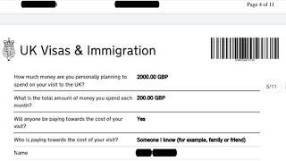 How to fill UK Visitor Visa application form