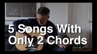 5 Songs with Only 2 Chords | Tom Strahle | Easy Guitar | Basic Guitar