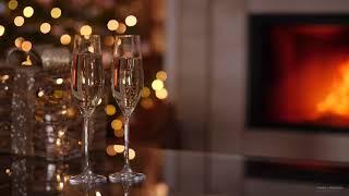 Lounge Music - Relaxing Jazz Music. Champagne and Fireplace to Night