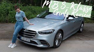 Larissa fährt den 2021 Mercedes-Benz S500 4MATIC (BR 223) mit First Class Fond [4K] - Autophorie