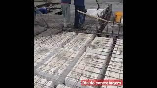 concretagem da laje garagem