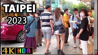 Taipei in 4K : A Stroll Through the City - Dongmen streets【4K】TAIWAN 2023