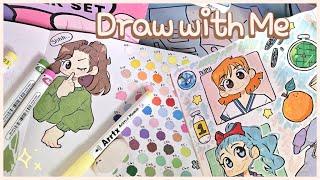 draw with me // Arrtx Acrylic Paint Marker Review // todooi