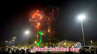 93nd Saudi national day special fireworks| Khobar waterfront 2023 celebration of national day