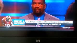 ESPN`s Rob Parker calling RGIII a "Cornball Brother " on First Take