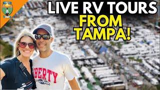 Live RV Tours 2025 Florida RV SuperShow With Special Guest!