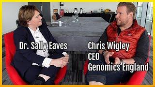 Dr. Sally Eaves talks Genomics Innovation with Chris Wigley CEO Genomics England AWS Summit London
