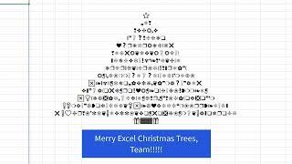 2024 Christmas Tree with Excel Formula