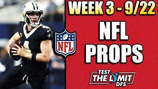 Top 5 NFL Week 3 Props for Sunday 9/22 – Don't Miss These Picks!