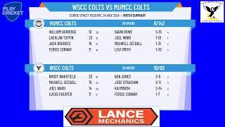 WSCC Colts v MUMCC Colts