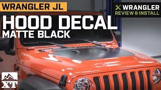 Jeep Wrangler JL Hood Decal - Matte Black Review and Install