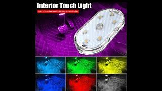 Magnetic Wireless Touch Light Car LED Interior Light USB Rechargeable Ceiling Reading Light for Door