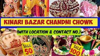 FULL MARKET TOUR KINARI BAZAR CHANDNI CHOWK DELHI AADYA BRIDAL WEDDING SHOPPING 2024 SAREES LEHENGA