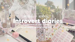 Introvert diaries *VLOG*. 𐙚 ˚|| Studying, cozy sunny days , alone time