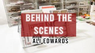 Behind the Scenes | Sorting Ali Edwards Journaling Cards