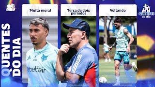 JAPA COM MORAL NO CRUZEIRO • MUITO TREINO NA TOCA • ATACANTE VOLTANDO