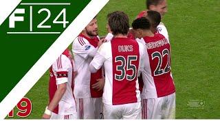 Ajax's 19 pass total football goal