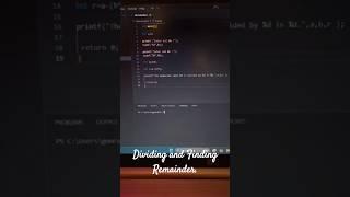C Programming: Dividing and Finding Remainder. #CProgramming #ModulusOperator #teachingmathematics