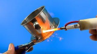 Don't throw away old batteries!Genius invention with Welding machine that you won't Believe!