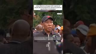 Malema unhappy with capture of South African judiciary to advance political agenda like in Zimbabwe