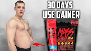 30 DAYS I USED MUTANT MASS EXTREME GAINER EVERYDAY! THIS IS WHAT HAPPENED!