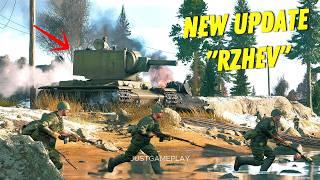 KV-2 Gameplay on New Map Rzhev | Enlisted New Update Rzhev