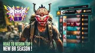 New Season Br Rank Push To Grandmaster Top 1  In V Badge & Hackers Lobby ! | Garena - Free Fire