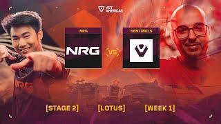 NRG vs Sentinels - VCT Americas Stage 2 - W1D1 - Map 1