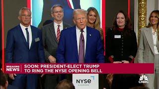 President-elect Trump delivers remarks at NYSE