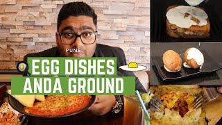 INCREDIBLE Egg Dishes | FAST FOOD | ANDA GROUND review | PUNE