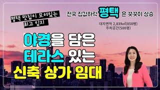 전국 집값 하락 속 평택은 꿋꿋히 상승..평택 맛집이 모여있는 야경과 테라스가 있는 신축상가 임대