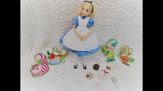 StUnNiNg Vintage 90s Disney Store  Alice in Wonderland Deluxe Dress with new Sculpt Review!!!