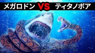 メガロドンVSティタノボア！勝つのはどっち？