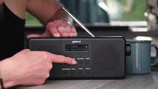 Groov-e VIENNA- Rechargeable DAB & FM Radio with Bluetooth