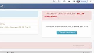 DAPODIK 2021 KONEKSI DENGAN SERVER BELUM TERHUBUNG