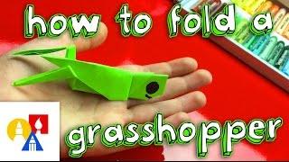 How To Fold An Origami Grasshopper