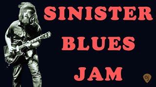  Sinister Blues Rock Jam in A Minor | Guitar Backing Track (A Minor - 75 BPM)