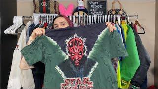 INSANE STAR WARS TEES!!!  TRIP TO THE THRIFT / BINS #2 