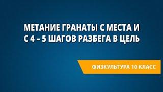 Метание гранаты с места и с 4 – 5 шагов разбега в цель