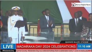 President Ruto Stands to dance as Luhya hits get sweeter during Madaraka Day 2024 celebrations!!