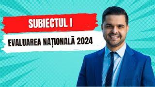 #9 Rezolvarea subiectului I de la Evaluarea Națională de matematică 2024