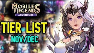 Mobile Legends: Adventure - Updated Tier List Sep/Oct