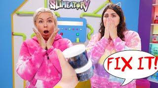 FIX THIS IMPOSSIBLE SLIME CHALLENGE,  Ryan and stove slime Slimeatory #669