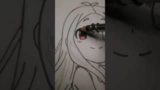 Hataraku Mahou-sama Drawing Alas Ramus Eyes #shorts #animedrawing #hatarakumaousama #alasramus